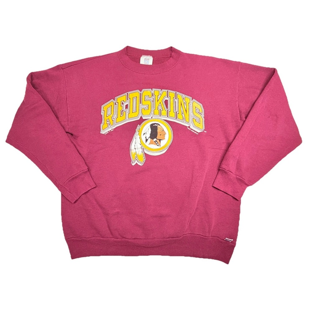 Vintage 1990 Washington Redskins Logo 7 Heavy Weight Sweatshirt Large NFL